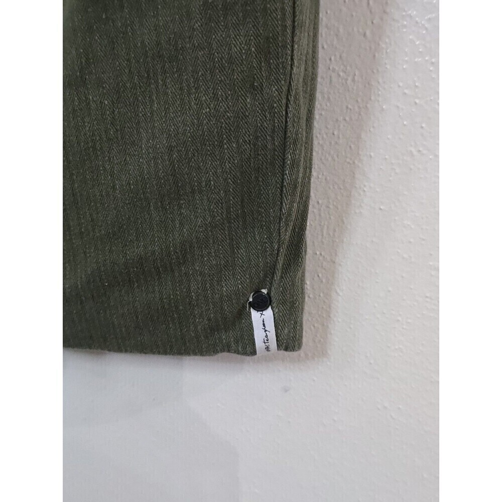One Teaspoon Chapman Sailor Coat Womens Small Olive Green Oversized Long Duster - Picture 8 of 14